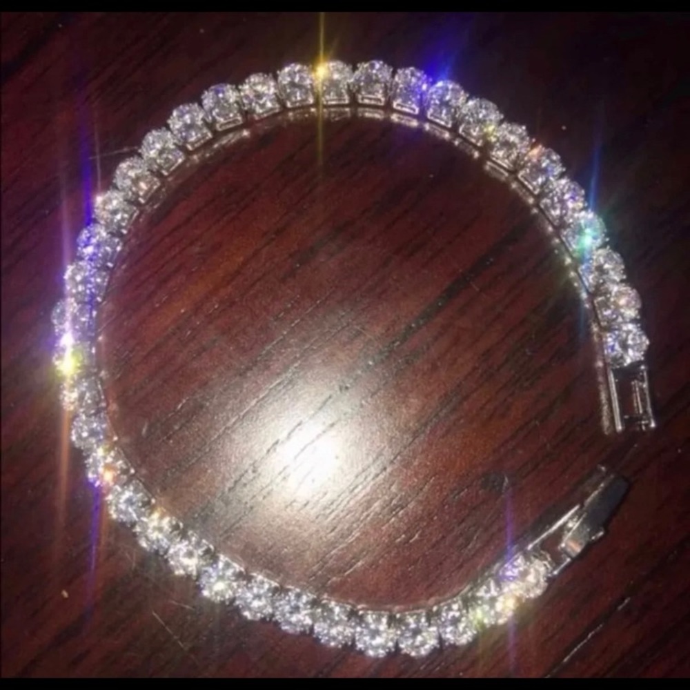 5mm White Gold Tennis Bracelet